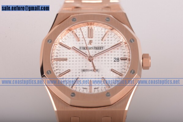 1:1 Replica Audemars Piguet Royal Oak 41 MM Watch Rose Gold 15400or.oo.1220or.02 (JF)